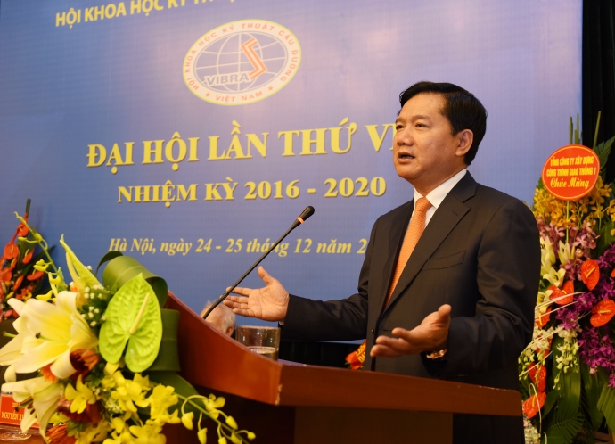 Bộ trưởng Đinh La Thăng dự Đại hội Đại biểu toàn quốc lần thứ VII - Hội KHKT Cầu đường Việt Nam