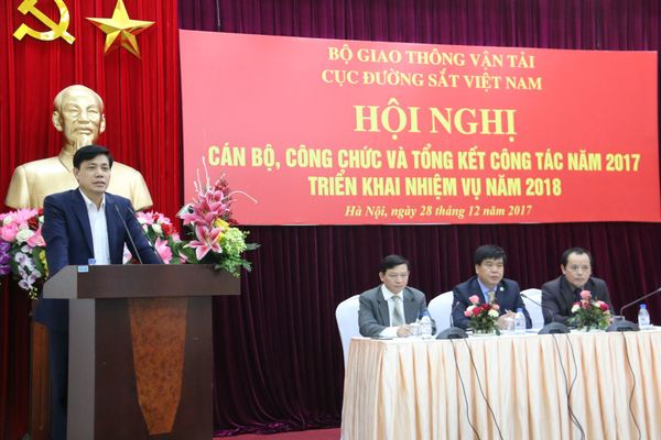 Hội nghị cán bộ, công chức và tổng kết công tác năm 2017, triển khai nhiệm vụ năm 2018 của Cục Đường sắt Việt Nam